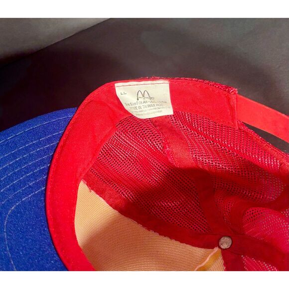 Vintage McDonald’s USA Olympics Trucker Hat Red White Blue Mesh Snapback - Picture 5 of 6